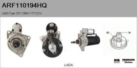 HQ ARF110194HQ - ARR NUEVO LADA Type 12V 1,30kW 11T CCW