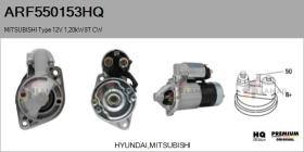 HQ ARF550153HQ - ARR NUEVO MITSUBISHI Type 12V 1,20kW 8T CW