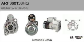 HQ ARF360153HQ - ARR NUEVO MITSUBISHI Type 12V 1,20kW 9T CW