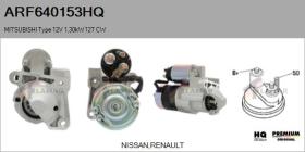 HQ ARF640153HQ - ARR NUEVO MITSUBISHI Type 12V 1,30kW 12T CW