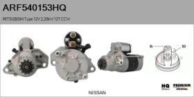 HQ ARF540153HQ - ARR NUEVO MITSUBISHI Type 12V 2,20kW 12T CCW