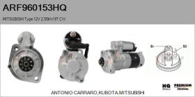  ARF960153HQ - ARR NUEVO MITSUBISHI Type 12V 2,50kW 9T CW