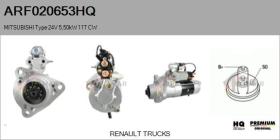 HQ ARF020653HQ - ARR NUEVO MITSUBISHI Type 24V 5,50kW 11T CW