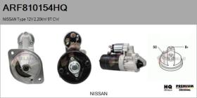 HQ ARF810154HQ - ARR NUEVO NISSAN Type 12V 2,20kW 9T CW