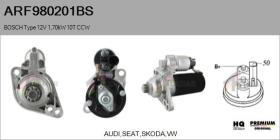 BOSCH ARF980201BS - ARR NUEVO ORIG. BOSCH Type 12V 1,70kW 10T CCW