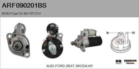 BOSCH ARF090201BS - ARR NUEVO ORIG. BOSCH Type 12V 2,00kW 10T CCW