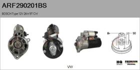 BOSCH ARF290201BS - ARR NUEVO ORIG. BOSCH Type 12V 2,00kW 9T CW