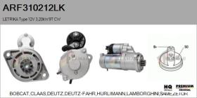 MAHLE ARF310212LK - ARR NUEVO ORIG. LETRIKA Type 12V 3,20kW 9T CW