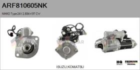 NIKKO ARF810605NK - ARR NUEVO ORIG. NIKKO Type 24V 2,80kW 9T CW