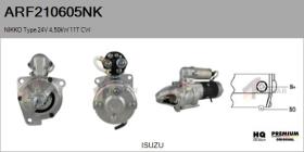  ARF210605NK - ARR NUEVO ORIG. NIKKO Type 24V 4,50kW 11T CW