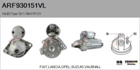 VALEO ARF930151VL - ARR NUEVO ORIG. VALEO Type 12V 1,10kW 9T CW