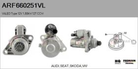 VALEO ARF660251VL - ARR NUEVO ORIG. VALEO Type 12V 1,80kW 12T CCW