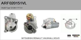  ARF020151VL - ARR NUEVO ORIG. VALEO Type 12V 2,00kW 11T CW