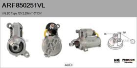 VALEO ARF850251VL - ARR NUEVO ORIG. VALEO Type 12V 2,20kW 10T CW