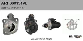 VALEO ARF660151VL - ARR NUEVO ORIG. VALEO Type 12V 3,00kW 9/11T CW