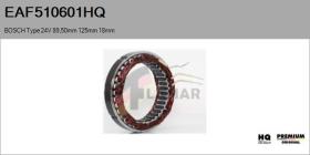 HQ EAF510601HQ - ESTATOR NUEVO BOSCH Type 24V 89,50mm 125,00mm 18,00mm