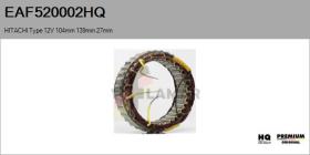 HQ EAF520002HQ - ESTATOR NUEVO HITACHI Type 12V 104,00mm 139,00mm 27,00mm