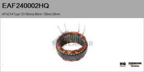 HQ EAF240002HQ - ESTATOR NUEVO HITACHI Type 12V 80Amp 98,00mm 126,00mm 28,00m