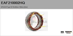 HQ EAF210002HQ - ESTATOR NUEVO HITACHI Type 12V 94,80mm 128,00mm 22,00mm