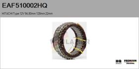 HQ EAF510002HQ - ESTATOR NUEVO HITACHI Type 12V 94,80mm 128,00mm 22,00mm