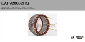 HQ EAF920002HQ - ESTATOR NUEVO HITACHI Type 12V 98,50mm 126,00mm 28,50mm