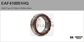 HQ EAF410051HQ - ESTATOR NUEVO VALEO Type 12V 100,00mm 136,50mm 28,00mm