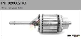 HQ INF020002HQ - INDUCIDO NUEVO HITACHI Type 12V 33G 207,00mm