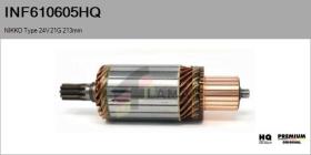 HQ INF610605HQ - INDUCIDO NUEVO NIKKO Type 24V 21G 213,00mm