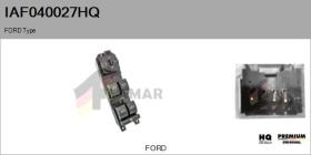 HQ IAF040027HQ - Interruptor, elevalunas FORD Type