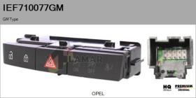 GM IEF710077GM - Interruptor intermitente de aviso