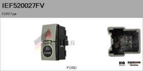 FORD-VOLVO-SAAB IEF520027FV - Interruptor intermitente de aviso