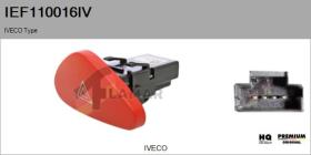 IVECO IEF110016IV - Interruptor intermitente de aviso IVECO Type