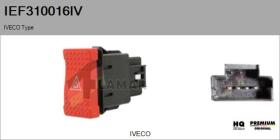 IVECO IEF310016IV - Interruptor intermitente de aviso IVECO Type