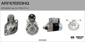 HQ ARF670253HQ - MITSUBISHI Type 12V 0,75kW 8T CW