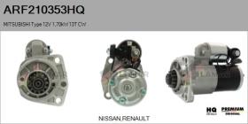 HQ ARF210353HQ - MITSUBISHI Type 12V 1,70kW 13T CW