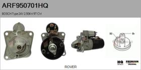 HQ ARF950701HQ - Motor de arranque BOSCH Type 24V 2,50kW 9T CW