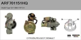 HQ ARF701151HQ - Motor de arranque VALEO Type 12V 1,50kW 10T CW