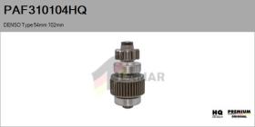 HQ PAF310104HQ - Piñon, arrancador DENSO Type 54mm 102mm