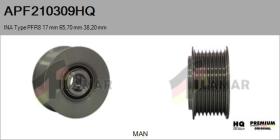 HQ APF210309HQ - Polea, alternador INA Type PFR8 17 mm 65,70 mm 38,20 mm