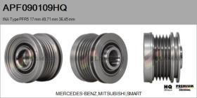 HQ APF090109HQ - POLEAS NUEVO INA Type PFR5 17,00 mm 49,71 mm 36,45 mm