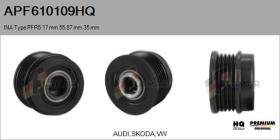 HQ APF610109HQ - POLEAS NUEVO INA Type PFR5 17,00 mm 55,87 mm 35,00 mm