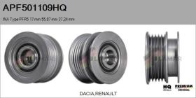 HQ APF501109HQ - POLEAS NUEVO INA Type PFR5 17,00 mm 55,87 mm 37,24 mm