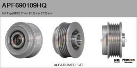 HQ APF690109HQ - POLEAS NUEVO INA Type PFR5 17,00 mm 61,53 mm 37,50 mm