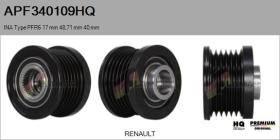 HQ APF340109HQ - POLEAS NUEVO INA Type PFR6 17,00 mm 48,71 mm 40,00 mm