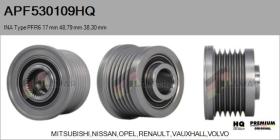 HQ APF530109HQ - POLEAS NUEVO INA Type PFR6 17,00 mm 48,79 mm 38,30 mm