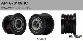 HQ APF870109HQ - POLEAS NUEVO INA Type PFR6 17,00 mm 48,91 mm 34,65 mm