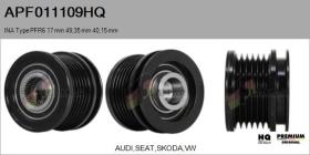 HQ APF011109HQ - POLEAS NUEVO INA Type PFR6 17,00 mm 49,35 mm 40,15 mm