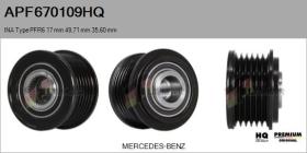 HQ APF670109HQ - POLEAS NUEVO INA Type PFR6 17,00 mm 49,71 mm 35,60 mm