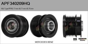  APF340209HQ - POLEAS NUEVO INA Type PFR6 17,00 mm 49,71 mm 45,75 mm