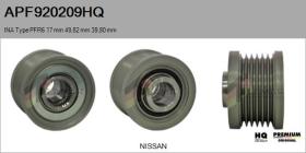 HQ APF920209HQ - POLEAS NUEVO INA Type PFR6 17,00 mm 49,82 mm 39,80 mm